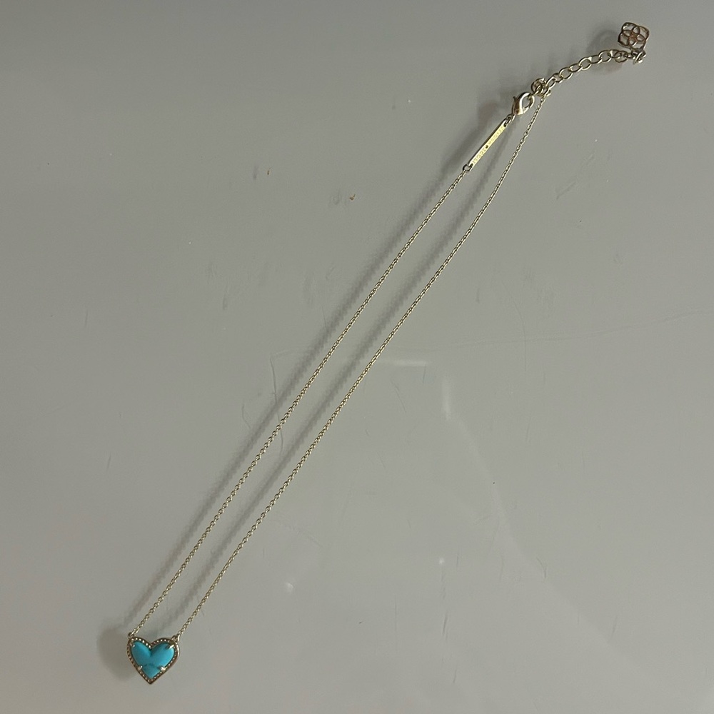 Kendra Scott turquoise heart necklace